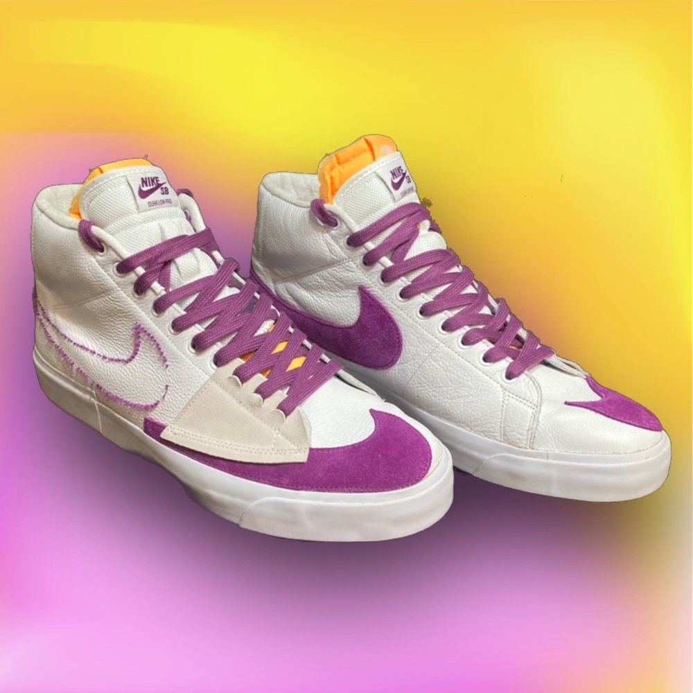 Nike SB Zoom Blazer Mid Edge Lakers DA2189-100 Mens Size 13